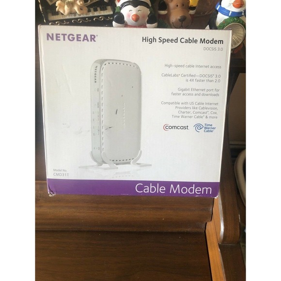 New NETGEAR CMD31T-100NAS High Speed Cable Modem DOCSIS 3.0 External Port IPv6 - Picture 11 of 12
